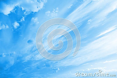 Blue cloudy sky Stock Photo