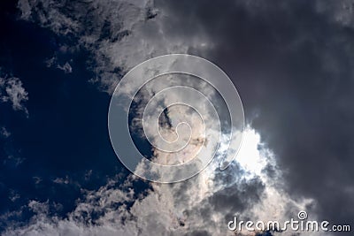 Blue cloudy sky Stock Photo