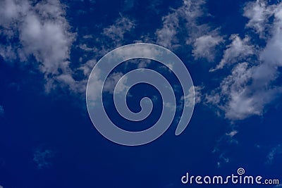 Blue cloudy sky Stock Photo