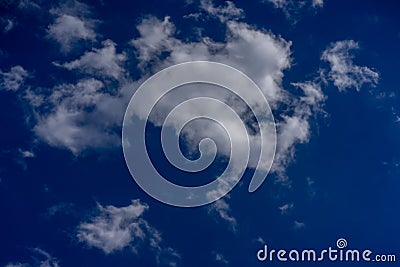 Blue cloudy sky Stock Photo