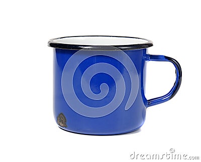 Blue coffee cup Stock Photo