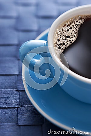 Blue Coffee Cup Stock Photo