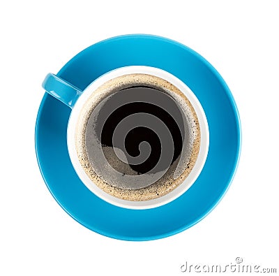 Blue coffee cup Stock Photo