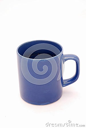 Blue coffee mug Stock Photo