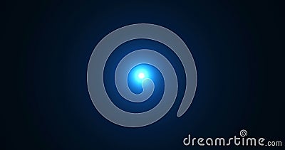 Blue Color Bright Lens Flare Rays Light Flashes Leak Movement for