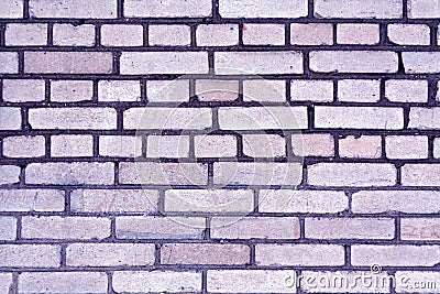 Blue color grungy brick wall pattern. Stock Photo