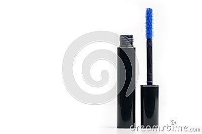 Blue Color Mascara Stock Photo