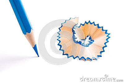 Blue Color pencil Stock Photo