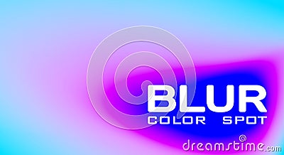 Blue color spot with mauve gradient. Colorful vector pattern Vector Illustration