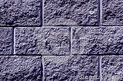 Blue color stylized wall pattern. Stock Photo