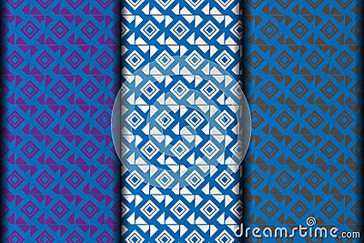 Blue color vector eps changeable pattern design. Stock Photo