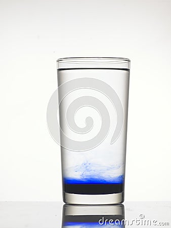 Blue color in water Stock Photo