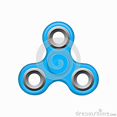 Blue colorful spinner on a white background. Vector Illustration