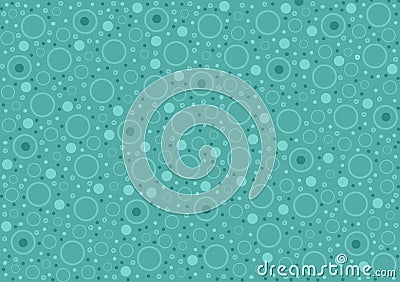 Blue coloured circles pattern design wallpaper background Stock Photo