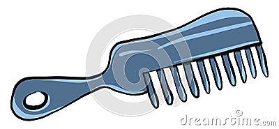 Blue comb, illustration, vector Vector Illustration