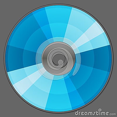 Blue compact disc Stock Photo