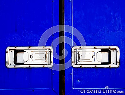 Blue container Stock Photo