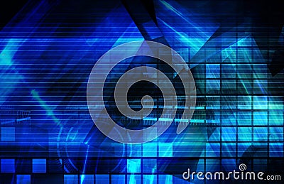 Blue Corporate Background Stock Photo