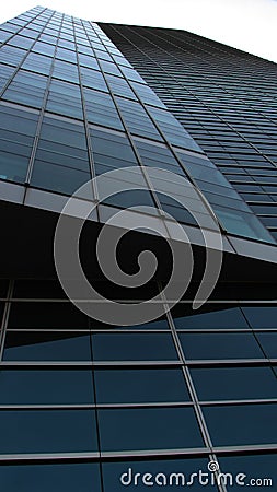 Blue Corporate Building Stock Photo