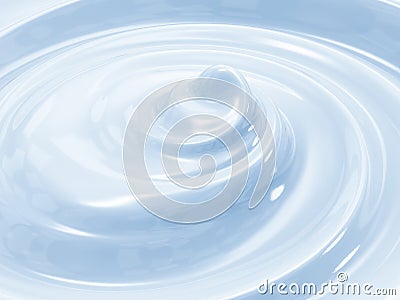 Blue cosmetic cream swirl Stock Photo