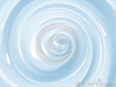 Blue cosmetic cream swirl Stock Photo