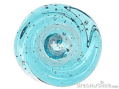 Blue cosmetic gel Stock Photo