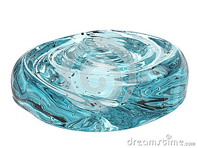 Blue cosmetic gel Stock Photo