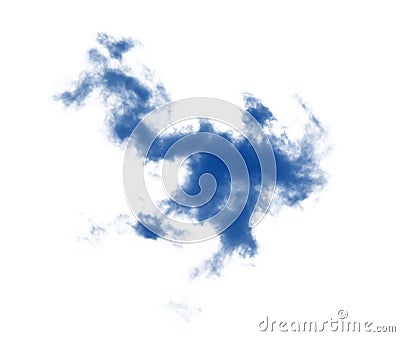 Blue couds on white Stock Photo