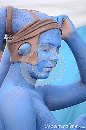 Blue creature star wars Editorial Stock Photo