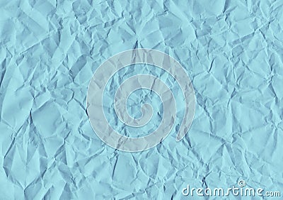 Blue crumpled paper Stock Photo