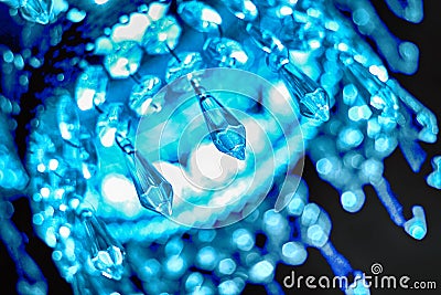 blue crystal lustre Stock Photo