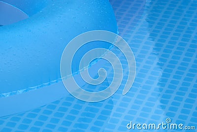 Blue crystal water in pool Stock Photo