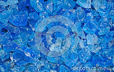 Blue Crystals Stock Photo