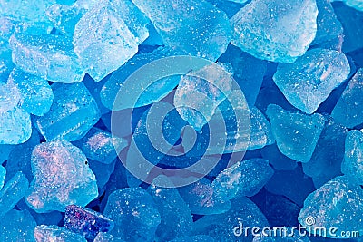 Blue crystals Stock Photo