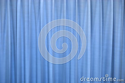 Blue curtain Stock Photo
