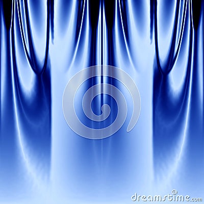 Blue curtain Stock Photo