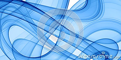 Blue curves Stock Photo