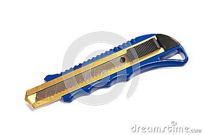 Blue cutter isolated Stock Photo