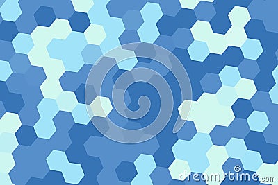 Blue and cyan hexagonal pixelated pattern with seamless digital texture. High-quality abstract background concept Stock Photo