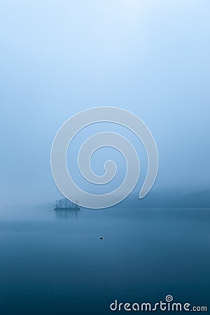 Blue Dawn of the Han River, Korea Stock Photo