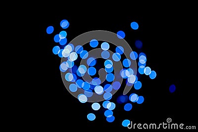 Blue defocused lights Stock Photo