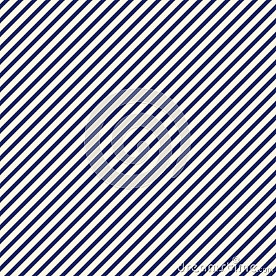 Blue diagonal stripes abstract background. Thin slanting line wallpaper. Seamless pattern with simple classic motif. Vector Illustration