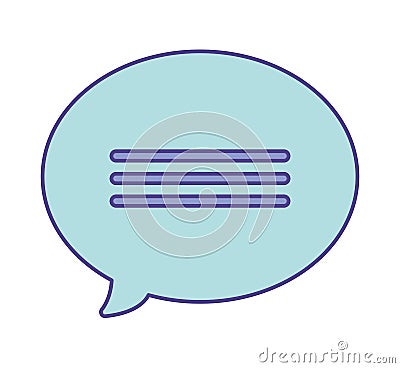 blue dialog bubble Vector Illustration