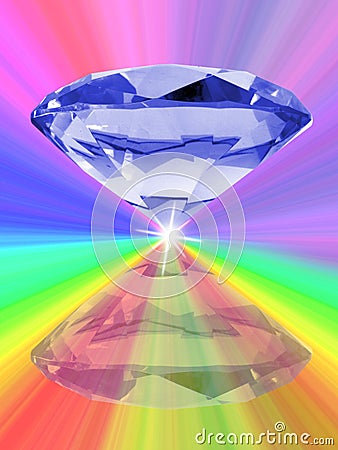 Blue diamond Stock Photo