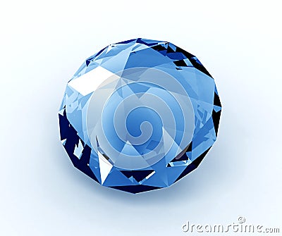 Blue diamond Stock Photo