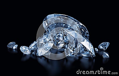 Blue diamonds Stock Photo