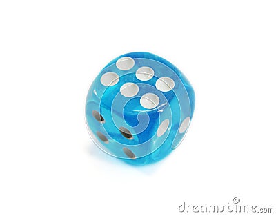 Blue Dice Stock Photo