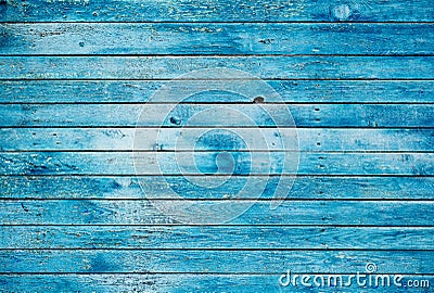 Blue dirty wooden wall Stock Photo