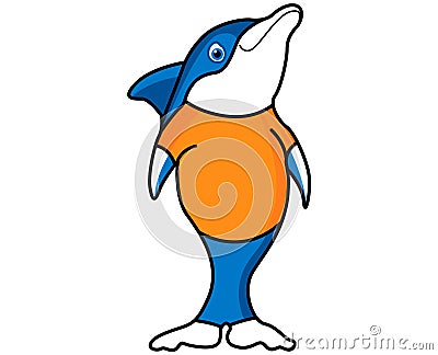 Blue dolphin friend Stock Photo