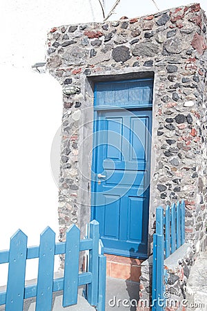 Blue door Stock Photo